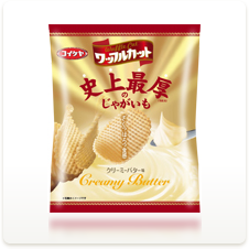 ワッフルカット クリーミーバター味